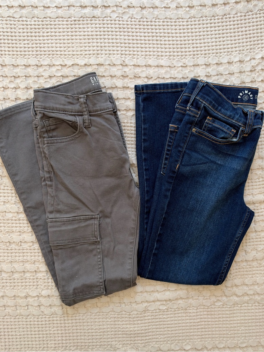 Kids Slim Jeans Bundle — Dark Blue & Gray